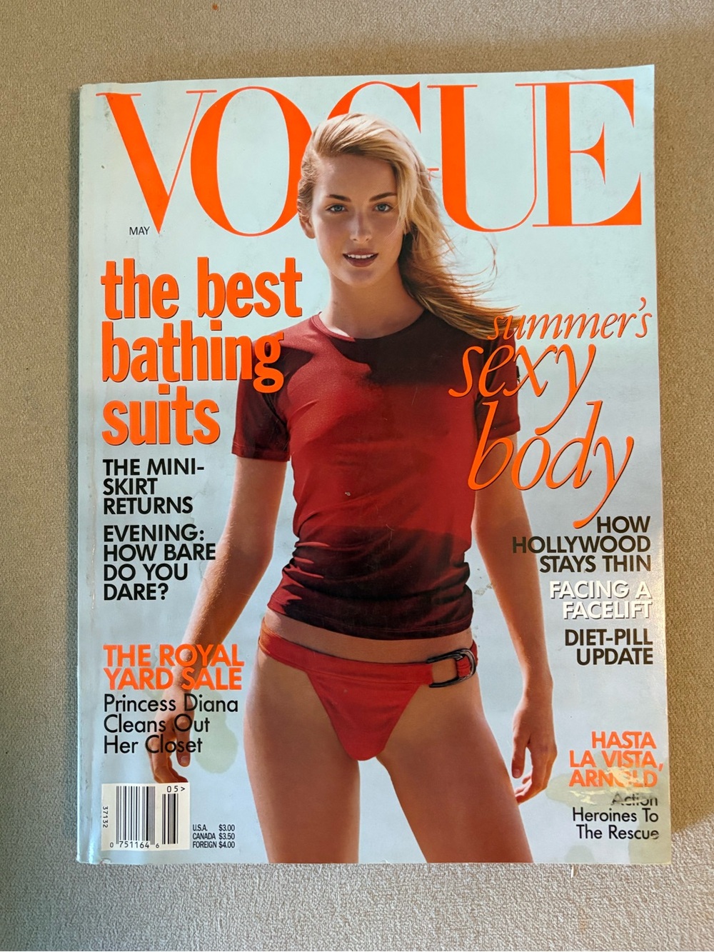 Vogue Magazine featuring Georgina Grenville May 1997